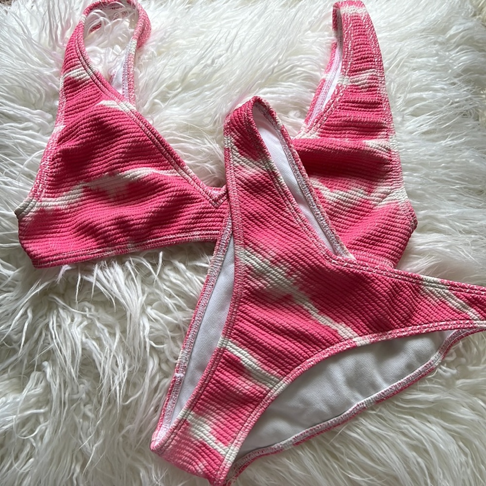 LA Hearts Pink Scrunch Bikini - Picture 13 of 13